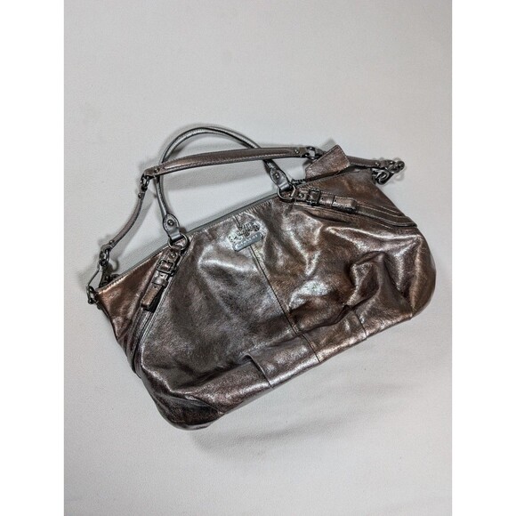 Coach Madison Sophia Metallic Leather Satchel Shoulder Bag Purse H1026-15955 - Picture 1 of 16